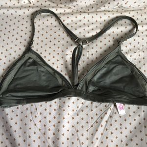 Army green bralette
